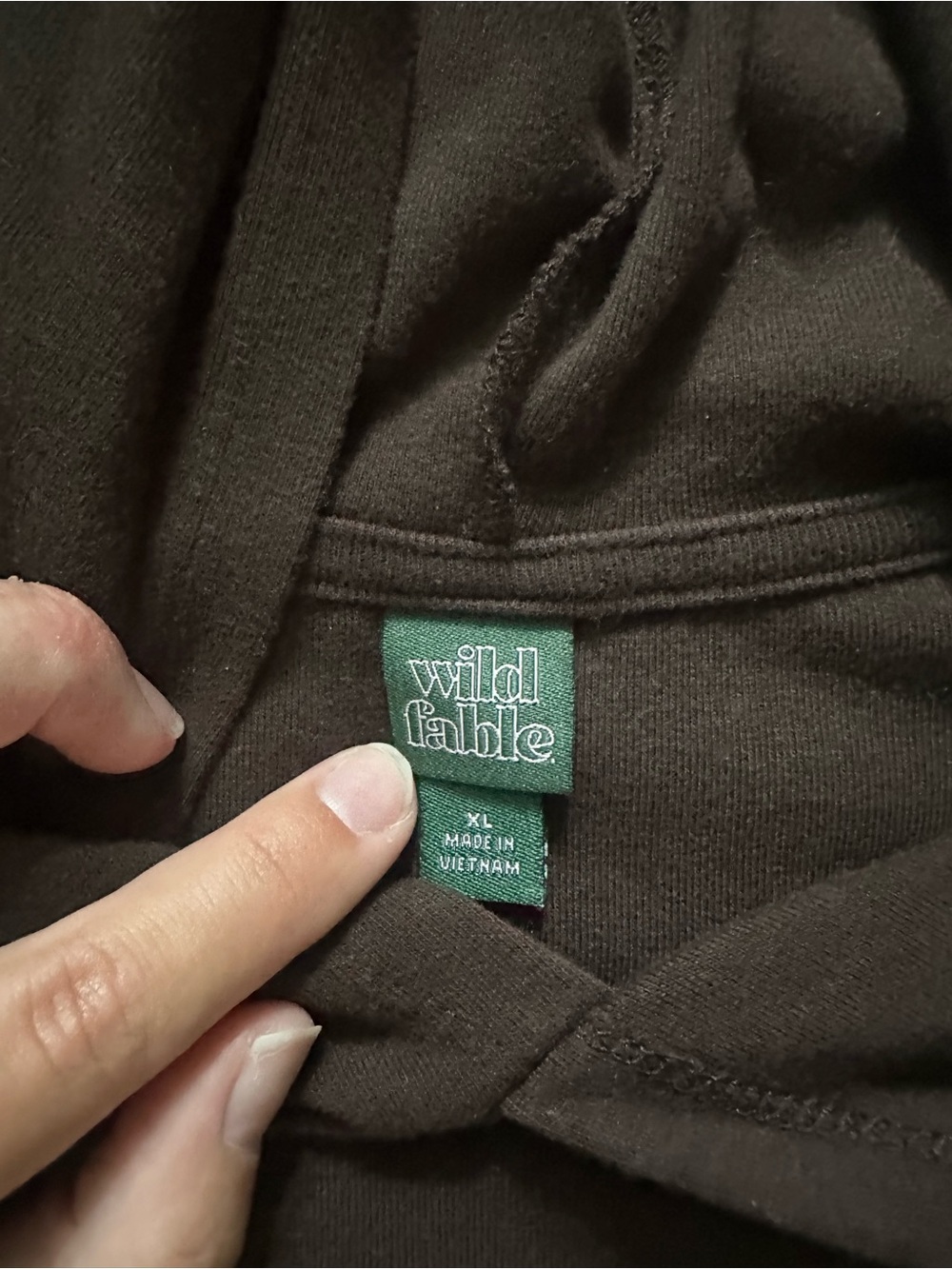 Wild Fable Brown Hooded Sweatshirt - Picture 2 of 2